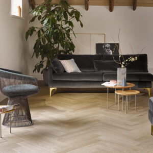 interieurfoto pvc visgraat merk tarkett ID inspriration 70 Chatillon oak beige