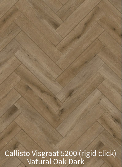 Callisto Visgraat 5200 (rigid click) Natural Oak Dark