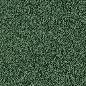 Close-up van een effen groen tapijt met een matte afwerking. De afbeelding toont een gedetailleerde weergave van een dichte, fijnkorrelige poolstructuur in een diepe mosgroene tot dennegroene kleur met natuurlijke schaduwwerkingen in de textuur.