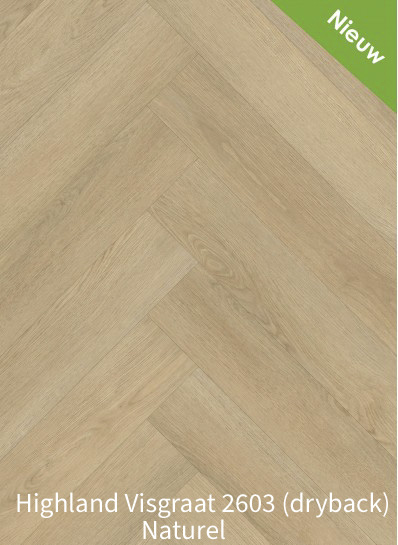 Highland Visgraat 2603 (dryback) Naturel