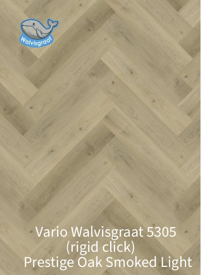 Vario Walvisgraat 5305 (rigid click) Prestige Oak Smoked Light